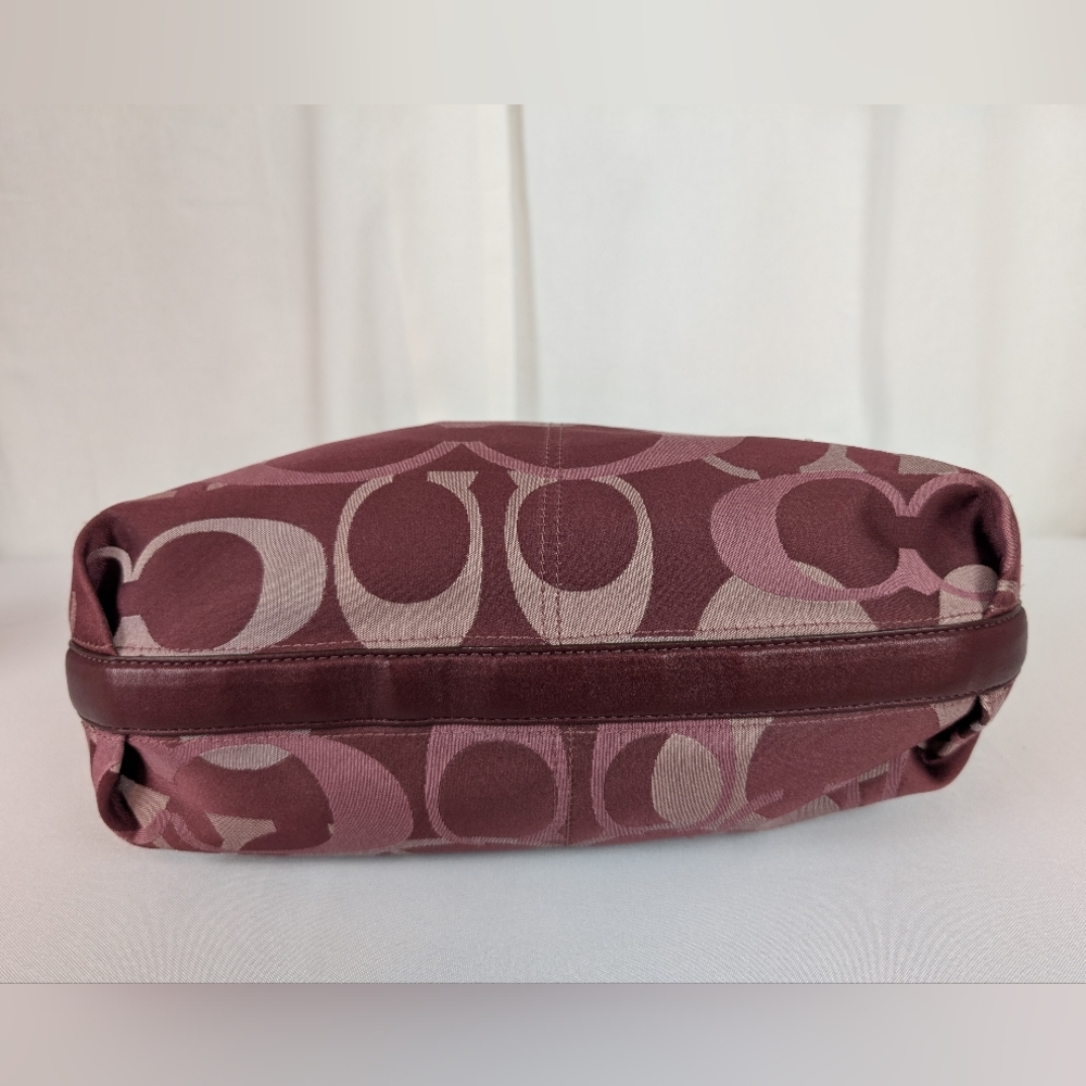 Coach Burgundy and Pink Shoulder Bag - Picture 8 of 16